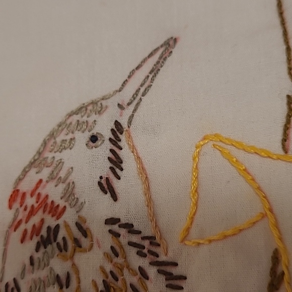 Vintage Hand Stitched Alabama State Bird & Flower - Picture 11 of 16